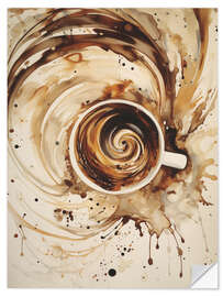 Wandsticker Wirbelnder Kaffee - Andreas Magnusson