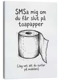 Leinwandbild Slut På Toapapper - Andreas Magnusson