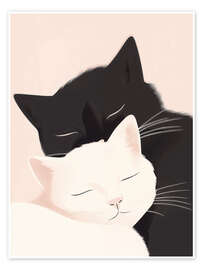Póster Cuddling Cats - Andreas Magnusson