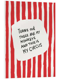 Acrylglasbild Turns Out These Are My Monkeys - Andreas Magnusson