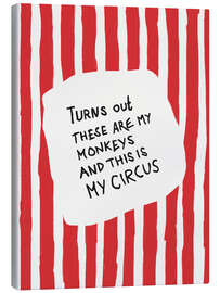 Tableau sur toile Turns Out These Are My Monkeys - Andreas Magnusson