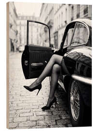 Stampa su legno Waiting In the Car - Andreas Magnusson