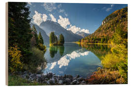 Holzbild Predil-See - Rainer Mirau