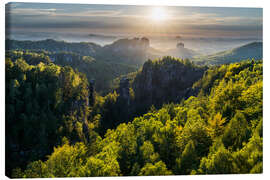 Lærredsbillede Saxon Switzerland, Germany - Rainer Mirau