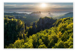 Wandbild Sächsische Schweiz - Rainer Mirau