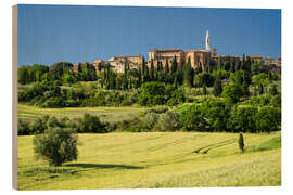 Holzbild Pienza, Italien - Rainer Mirau