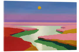 Acrylic print Abstract Sunset River - Anastasia Mamoshina