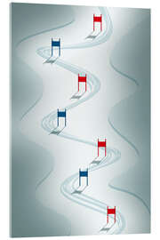 Acrylic print Ski Slalom - athlete.art