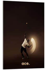 Tableau en verre acrylique Tennis - Ace - athlete.art