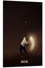 Aluminium print Tennis - Ace - athlete.art