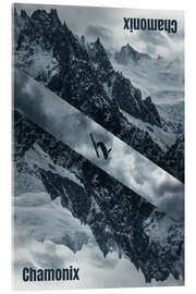 Acrylglasbild Ski - Chamonix - athlete.art