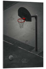 Quadro em acrílico Red Rim - Basketball - athlete.art