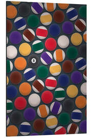 Tableau en aluminium Boules de billard - athlete.art
