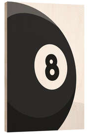 Holzbild Billard - 8 - athlete.art