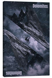Leinwandbild Ski - Dolomites - athlete.art