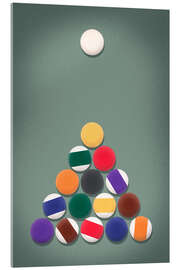 Acrylglasbild Billard - The Rack - athlete.art