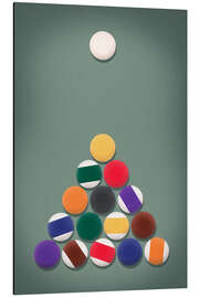 Tableau en aluminium Billard - The Rack - athlete.art
