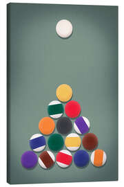 Lærredsbillede Billard - The Rack - athlete.art