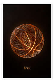 Wandbild Basketball - Heat - athlete.art