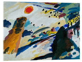 Acrylglasbild Romantische Landschaft - Wassily Kandinsky