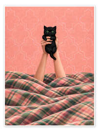 Poster In Bed With The Cat