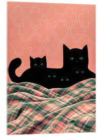 Acrylglasbild Five Black Cats - Kidz Collection
