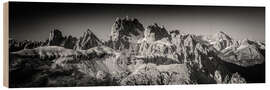 Holzbild Cadini di Misurina - Dolomiten - Mikolaj Gospodarek