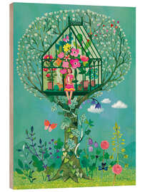 Holzbild Baumhaus - Mila Marquis