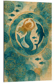 Alubild Tanz mit dem Delfin - Sabine Wagner