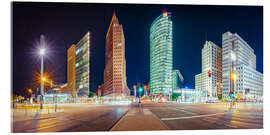 Acrylglasbild Potsdamer Platz in Berlin bei Nacht - Martin Wasilewski
