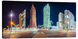 Lienzo Potsdamer Platz in Berlin at night - Martin Wasilewski