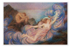 Poster Dämmerung - Evelyn De Morgan