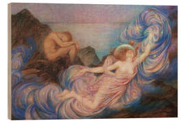 Holzbild Dämmerung - Evelyn De Morgan