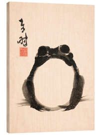 Holzbild Meika Gafu - Dizzy Frog - Matsumoto Hoji