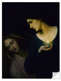 Wall sticker Night and her daughter Sleep - Mary Macomber