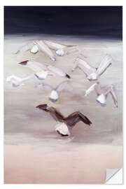 Wandsticker Möwen im Flug - Nicolas de Staël