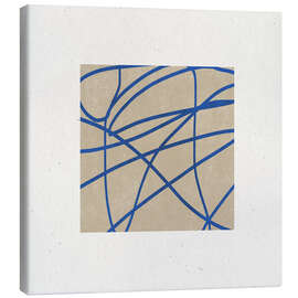 Leinwandbild Blue Web Dance - The MIUUS STUDIO