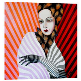 Acrylglasbild Miss Peacock - Victor Tkachenko