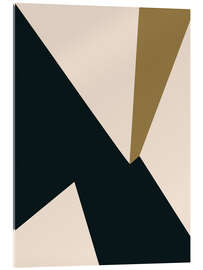 Acrylglasbild Geometric Shapes With Contrasting Colours - Little Dean