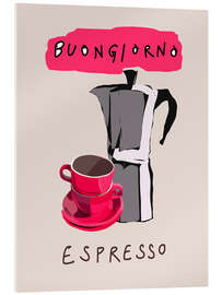Acrylglasbild Buongiorno espresso - Cartissi