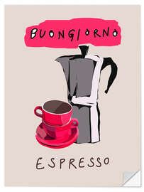 Wall sticker Buongiorno espresso