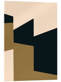 Acrylglasbild Geometric Shapes In Muted Earth Tones - Little Dean
