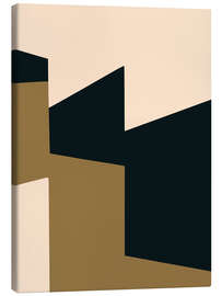 Leinwandbild Geometric Shapes In Muted Earth Tones - Little Dean