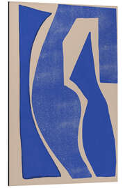 Tableau en aluminium Blue Geometric Shapes - The MIUUS STUDIO