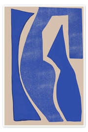 Poster Blaue geometrische Formen - The MIUUS STUDIO