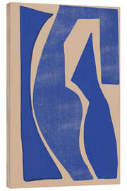 Holzbild Blaue geometrische Formen - The MIUUS STUDIO