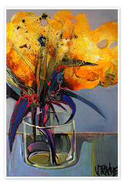 Wandbild Goldener Blütenregen - Victor Tkachenko