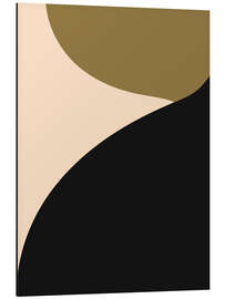 Print på aluminium Minimal Abstract Curves - Little Dean