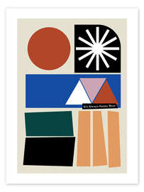 Wandbild It's Always Sunny Here Greige - Frances Collett