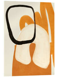 Acrylglasbild Apricot Forms - Ana Rut Bre